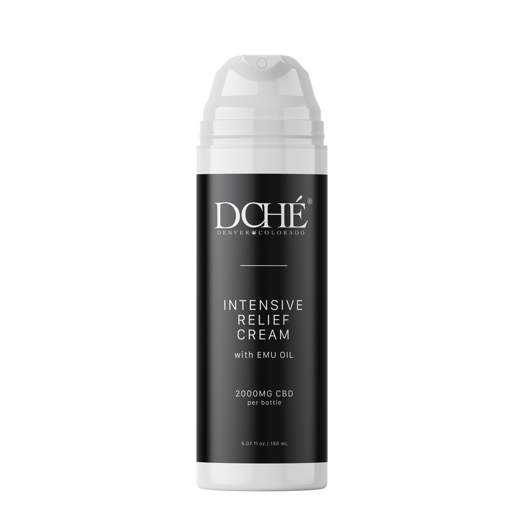 DCHÉ Intensive Relief Cream with Emu Oil 2,000mg — topical CBD cream for targeted pain and inflammation relief