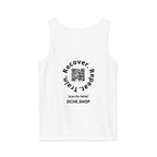 DCHÉ Unisex Garment-Dyed Tank Top detail — quality garment-dyed fabric texture and construction