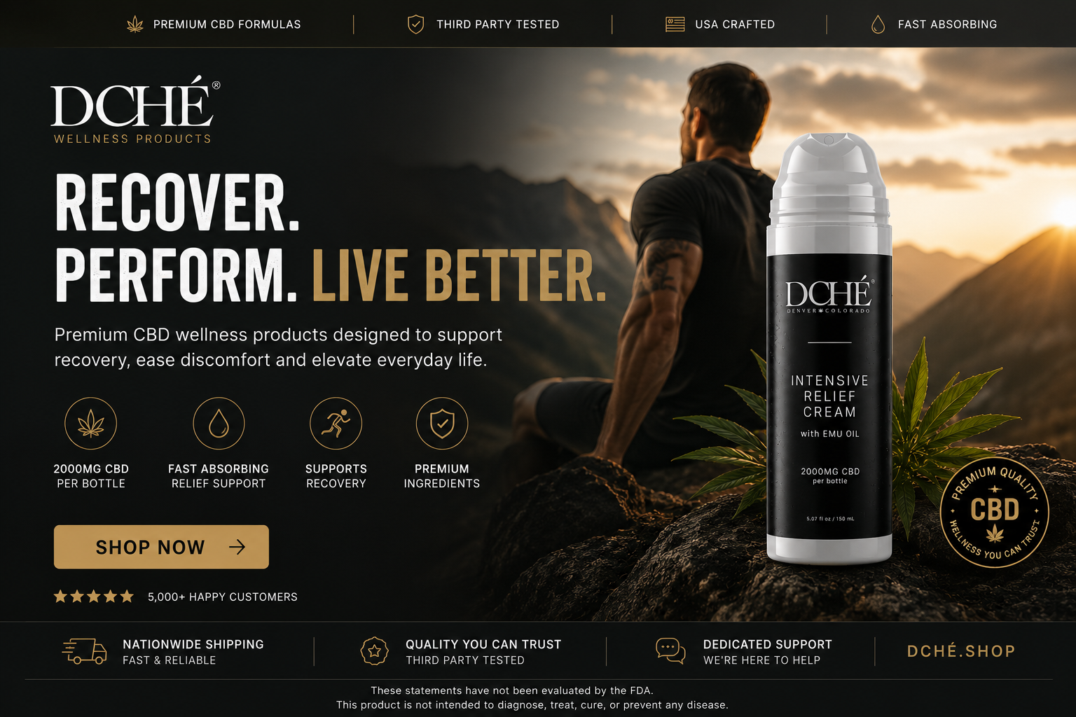 Recover. Perform. Live Better. — DCHÉ premium CBD wellness