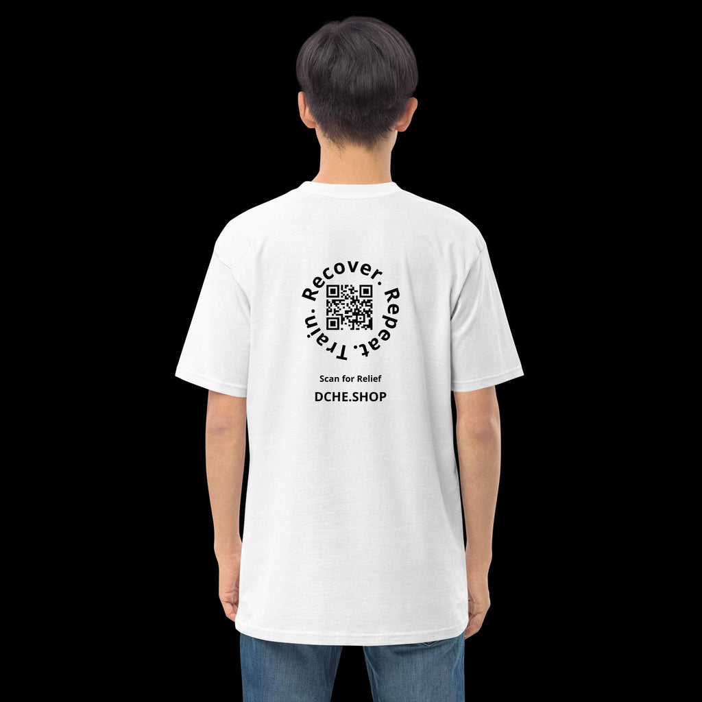 DCHÉ Men's Premium Heavyweight Tee on model — authentic street style worn look