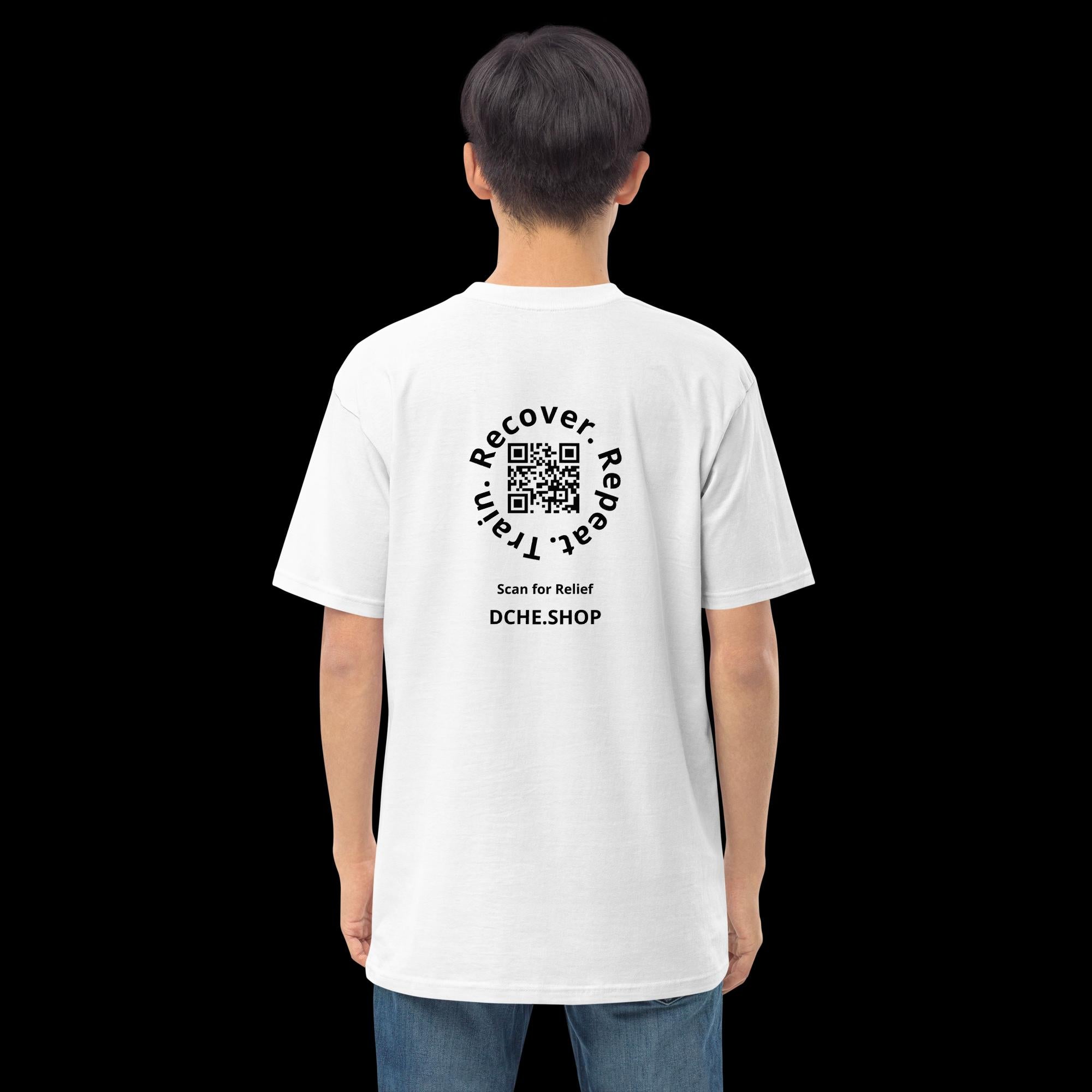 DCHÉ Men's Premium Heavyweight Tee on model — authentic street style worn look
