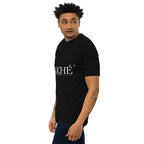 DCHÉ Men's Premium Heavyweight Tee back view — graphic print premium heavyweight cotton